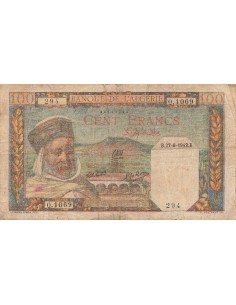 Algérie 100 francs 1942