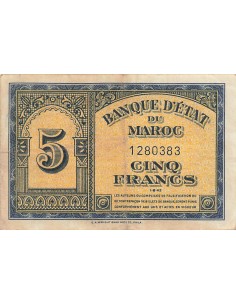 Maroc 5 francs 1943