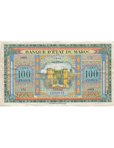 Maroc 100 francs 1944