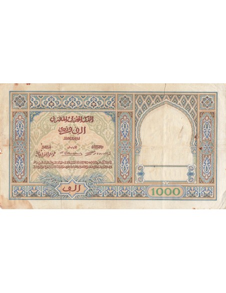 Maroc 1000 francs 1921