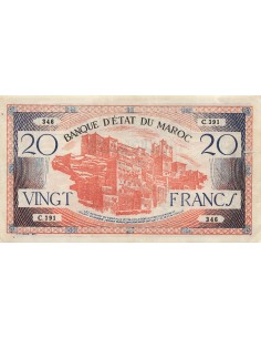 Maroc 20 francs 1943