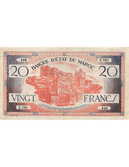 Maroc 20 francs 1943