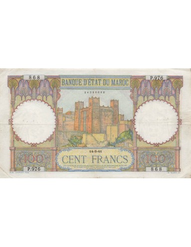 Maroc 100 francs 1941