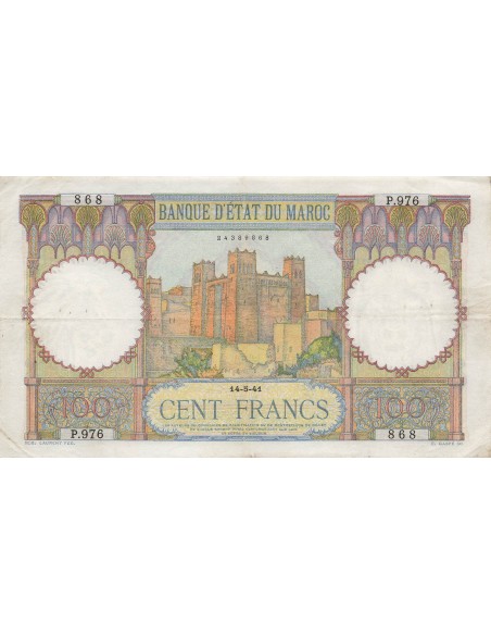 Maroc 100 francs 1941