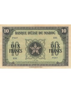 Maroc 10 francs 1943