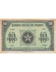 Maroc 10 francs 1943