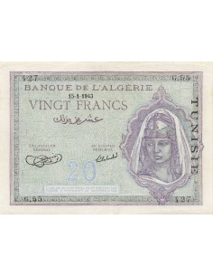 Tunisie 20 francs 1943