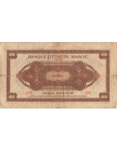 Maroc 1000 francs 1943
