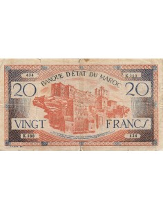 Maroc 20 francs 1943