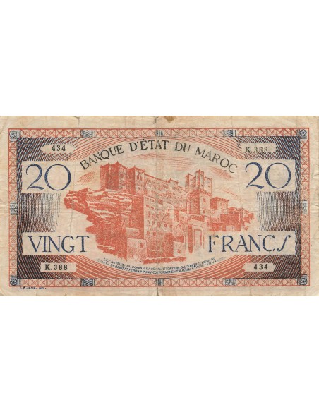 Maroc 20 francs 1943