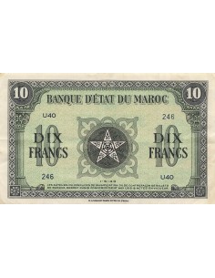 Maroc 10 francs 1943
