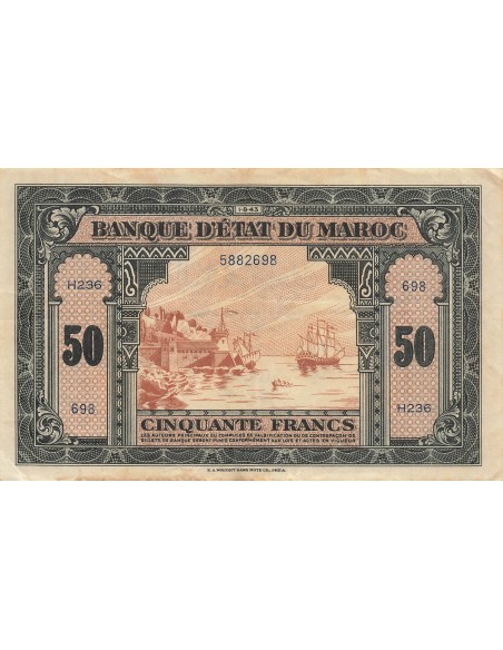 Maroc 50 francs 1943