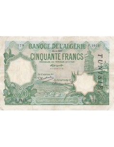 Tunisie 50 francs 1937
