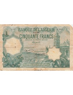 Tunisie 50 francs 1924