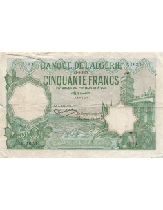 Tunisie 50 francs 1937