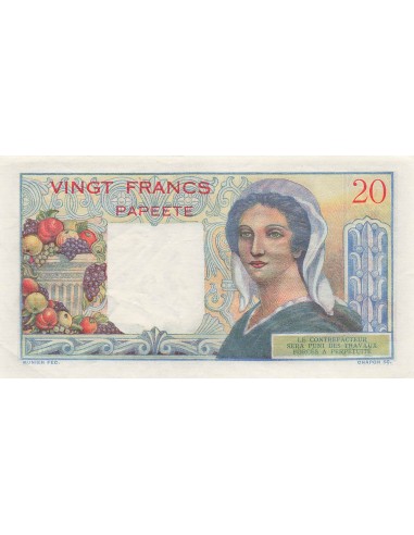 Tahiti 20 francs 1963