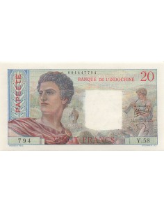 Tahiti 20 francs 1963