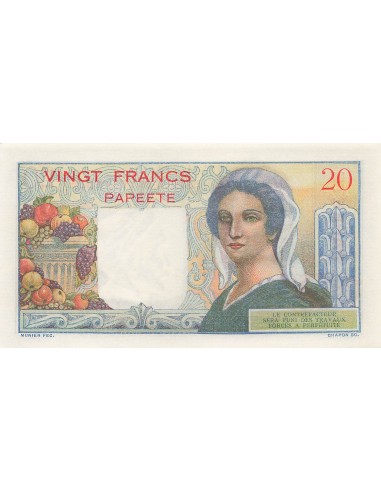 Tahiti 20 francs 1963