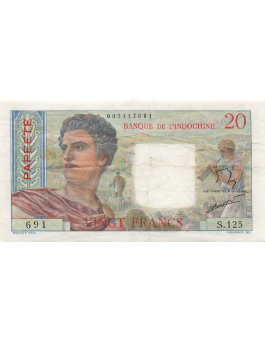 Tahiti 20 francs 1963