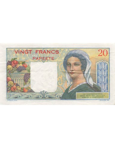 Tahiti 20 francs 1963