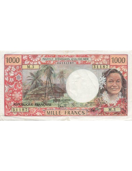 Tahiti 1000 francs 1977