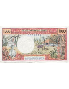 Tahiti 1000 francs 1977 2
