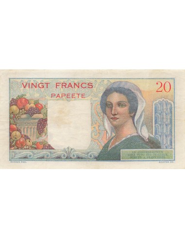 Tahiti 20 francs 1963