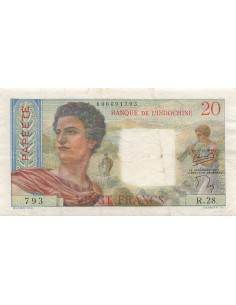 Tahiti 20 francs 1954