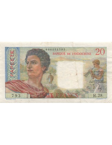 Tahiti 20 francs 1954