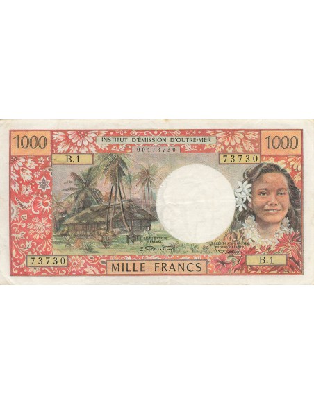 Tahiti 1000 francs 1969