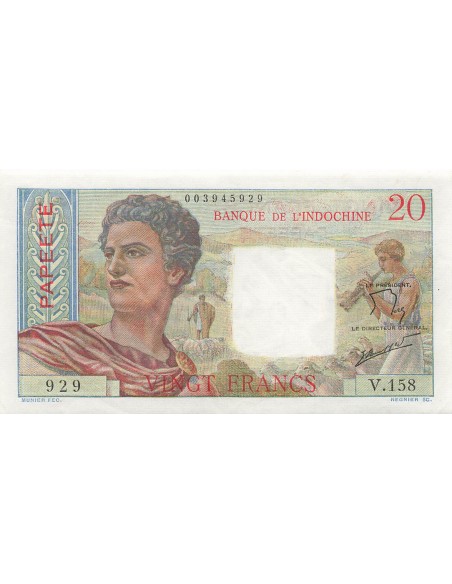 Tahiti 20 francs 1963
