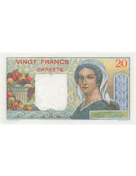 Tahiti 20 francs 1963