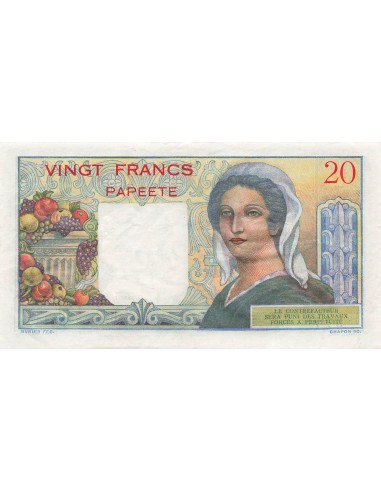 Tahiti 20 francs 1963