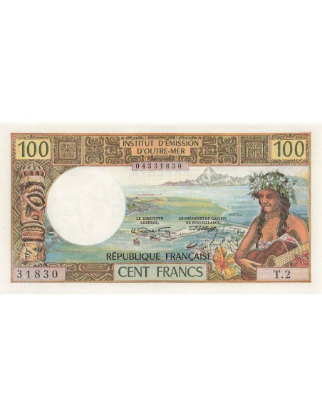 Tahiti 100 francs 1973