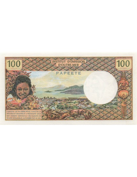Tahiti 100 francs 1973