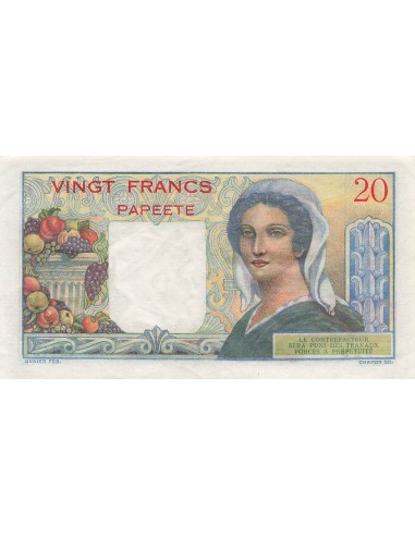 Tahiti 20 francs 1963