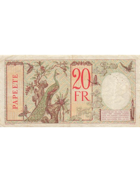 Tahiti 20 francs 1928