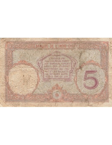 Tahiti 5 francs 1927