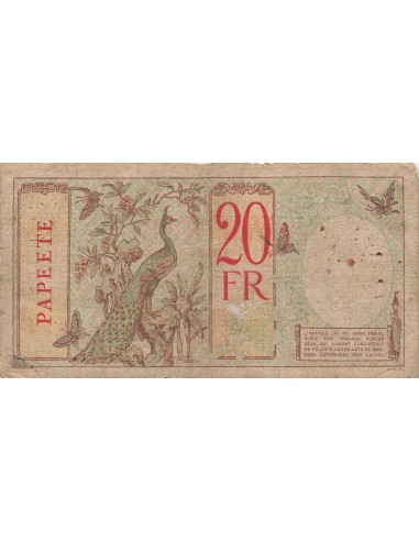 Tahiti 20 francs 1928