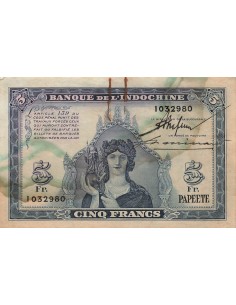 Tahiti 5 francs 1944