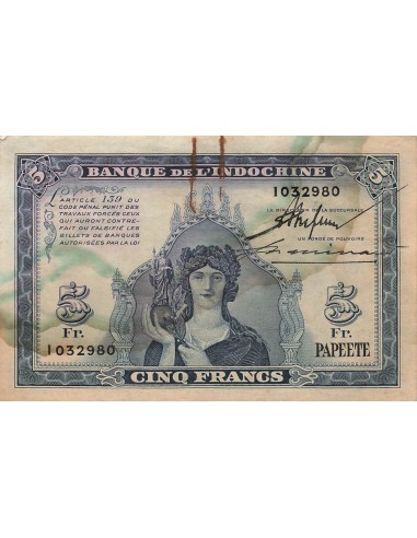 Tahiti 5 francs 1944