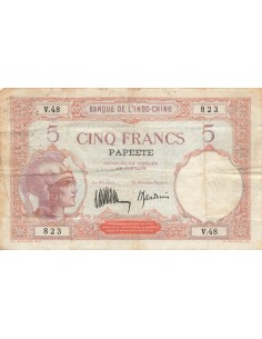 Tahiti 5 francs 1927