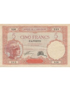 Tahiti 5 francs 1927