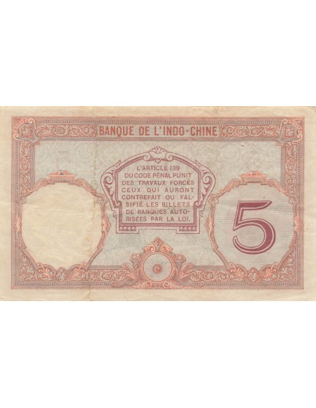 Tahiti 5 francs 1927