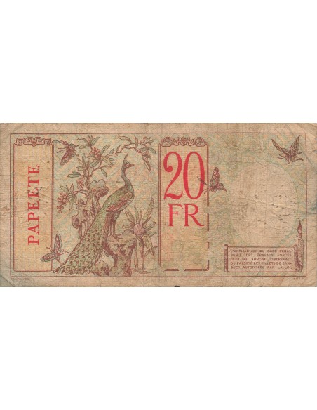 Tahiti 20 francs 1928