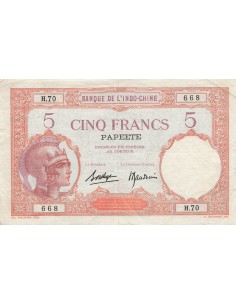 Tahiti 5 francs 1927