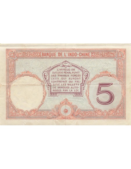 Tahiti 5 francs 1927