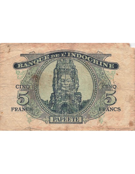 Tahiti 5 francs 1944