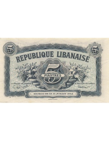 Liban 5 piastres 1942