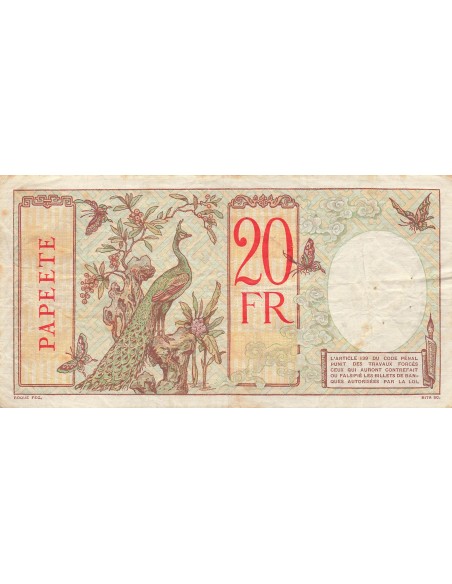 Tahiti 20 francs 1928